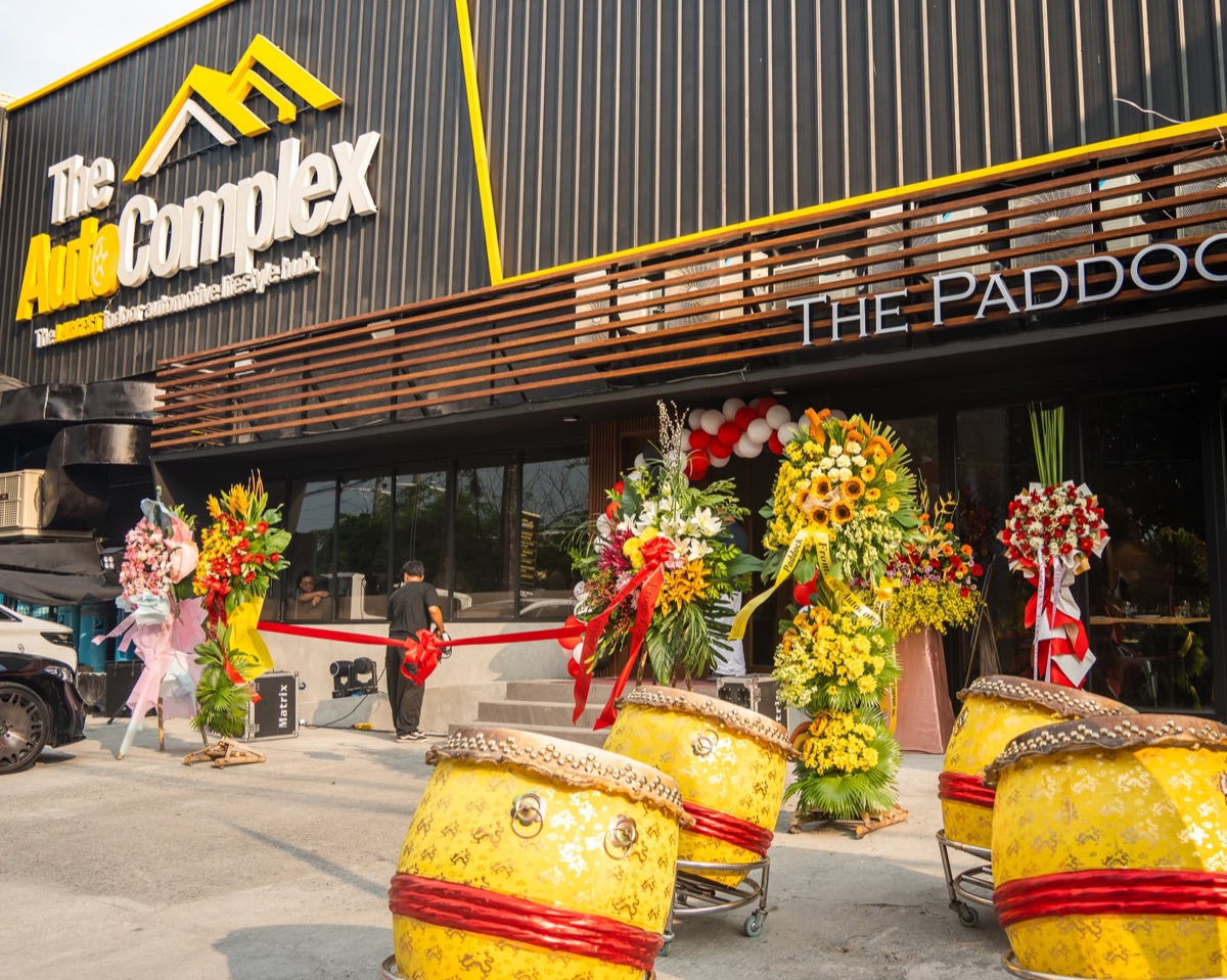 The Paddock by Mt. Fuji storefront on opening day at The AutoComplex